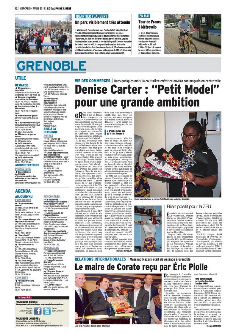 Dauphiné Libéré 4 mars 2015 page 12