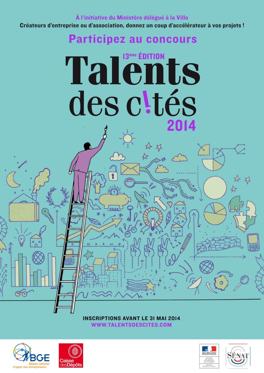 Affiche "Talents des cités 2014"